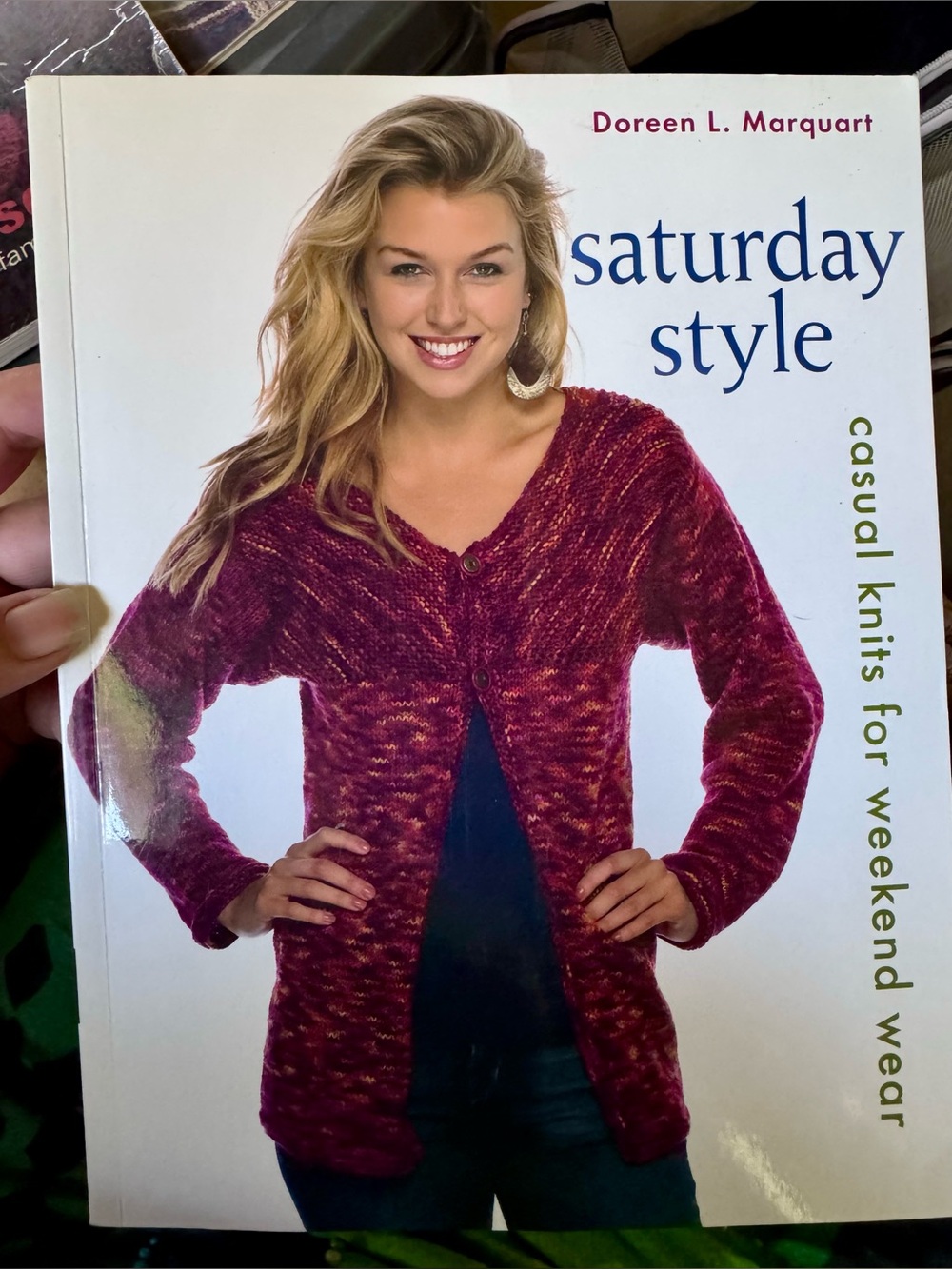 Saturday Style Knit Cardigan - Marled Burgundy